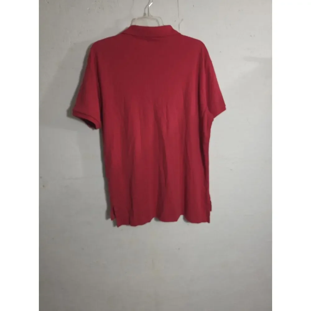 Mens Polo Ralph Lauren Red Large Polo Golf Shirt